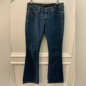 Fins Medium Wash Denim Mid Rise Flare Fit Flop Jeans Size 30